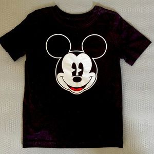 5T Black Mickey Mouse T-shirt unisex